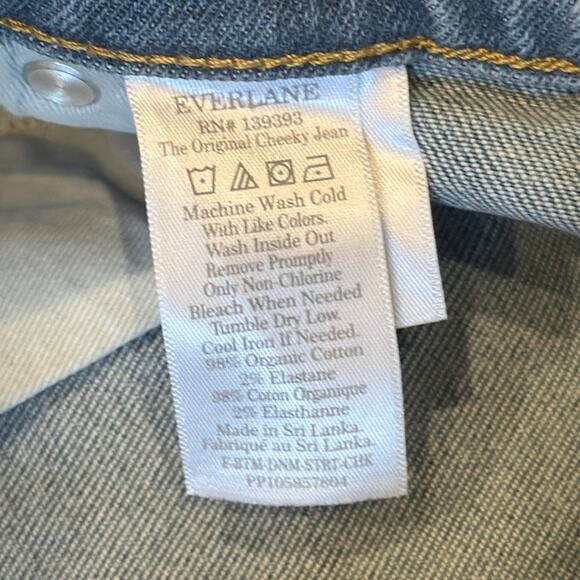 Everlane Women's The Original Cheeky Jean Crop Stone Washed Sky Size 35 - Picture 9 of 10